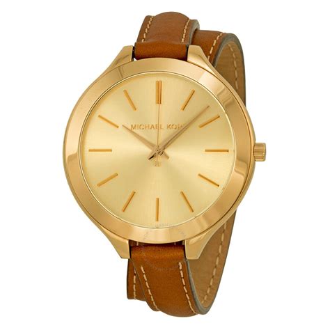 michael kors runway ladies watch mk2256|Michael Kors Runway Champagne Dial Tan Leather Ladies .